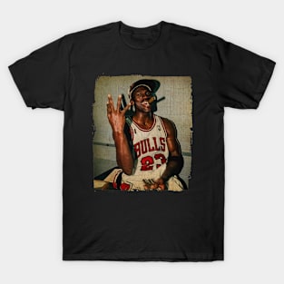 Michael Jordan Black Smoke Vintage T-Shirt